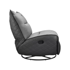 Cougar OVERLORD NEO Gaming Sofa Chair - Leather-like fabric + PVC leatherette, Grey Black, 150kg weight support 30 Overlord Neo 1230 12