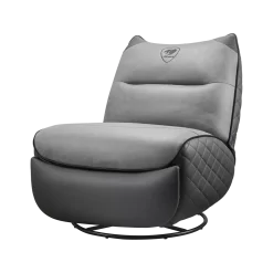 Cougar OVERLORD NEO Gaming Sofa Chair - Leather-like fabric + PVC leatherette, Grey Black, 150kg weight support 20 Overlord Neo 1230 2