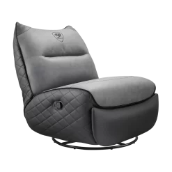 Cougar OVERLORD NEO Gaming Sofa Chair - Leather-like fabric + PVC leatherette, Grey Black, 150kg weight support 27 Overlord Neo 1230 9