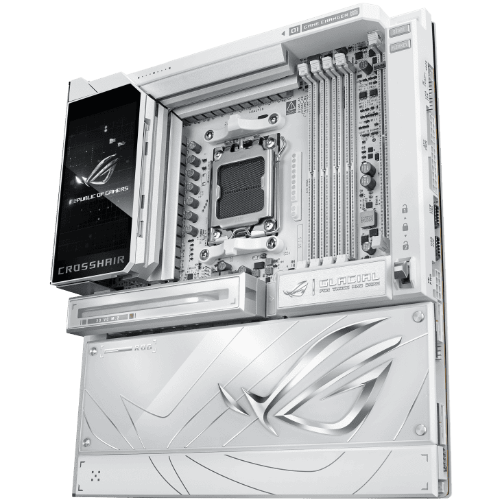 ASUS ROG CROSSHAIR X870E GLACIAL WHITE Mainboard 13 ASUS ROG CROSSHAIR X870E GLACIAL WHITE Mainboard