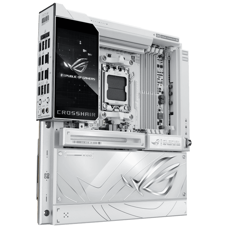 ASUS ROG CROSSHAIR X870E GLACIAL WHITE Mainboard 14 ASUS ROG CROSSHAIR X870E GLACIAL WHITE Mainboard
