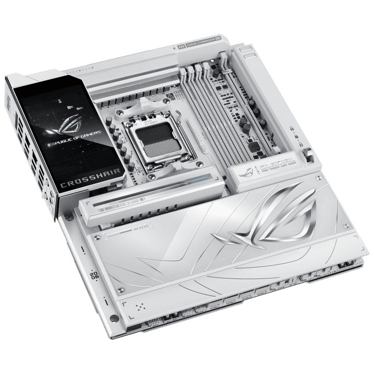 ASUS ROG CROSSHAIR X870E GLACIAL WHITE Mainboard 3 ASUS ROG CROSSHAIR X870E GLACIAL WHITE Mainboard