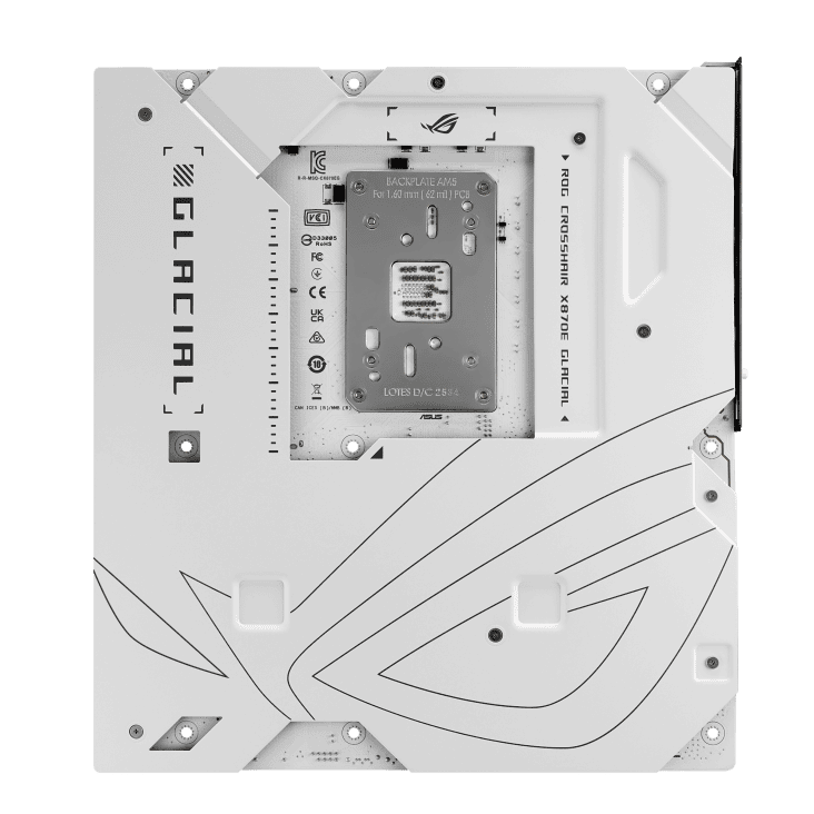 ASUS ROG CROSSHAIR X870E GLACIAL WHITE Mainboard 4 ASUS ROG CROSSHAIR X870E GLACIAL WHITE Mainboard