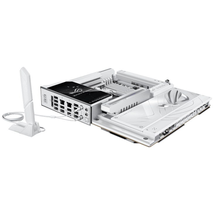 ASUS ROG CROSSHAIR X870E GLACIAL WHITE Mainboard 7 ASUS ROG CROSSHAIR X870E GLACIAL WHITE Mainboard