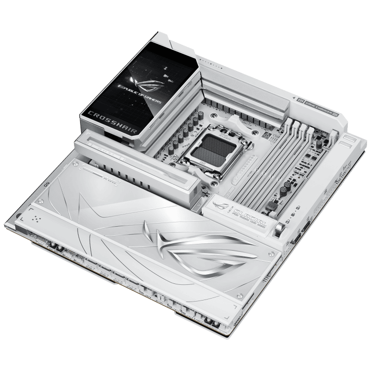 ASUS ROG CROSSHAIR X870E GLACIAL WHITE Mainboard 9 ASUS ROG CROSSHAIR X870E GLACIAL WHITE Mainboard