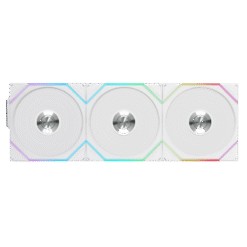 Lian Li UNI FAN TL120 Reverse Blade Wireless Triple White Fan (12RTL1W3W) - 3x 120mm fans, 2.4 GHz Wireless Signal for RGB & Fan Control