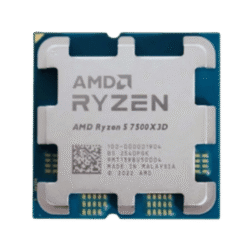 AMD Ryzen 5 7500X3D Tray Processor - 6C12T, 4.0GHz Up to 4.5GHz, 96 MB Cache L3, PCIe 5.0, Zen 4 Raphael AM5, 65W TDP, AMD Radeon™ Graphics
