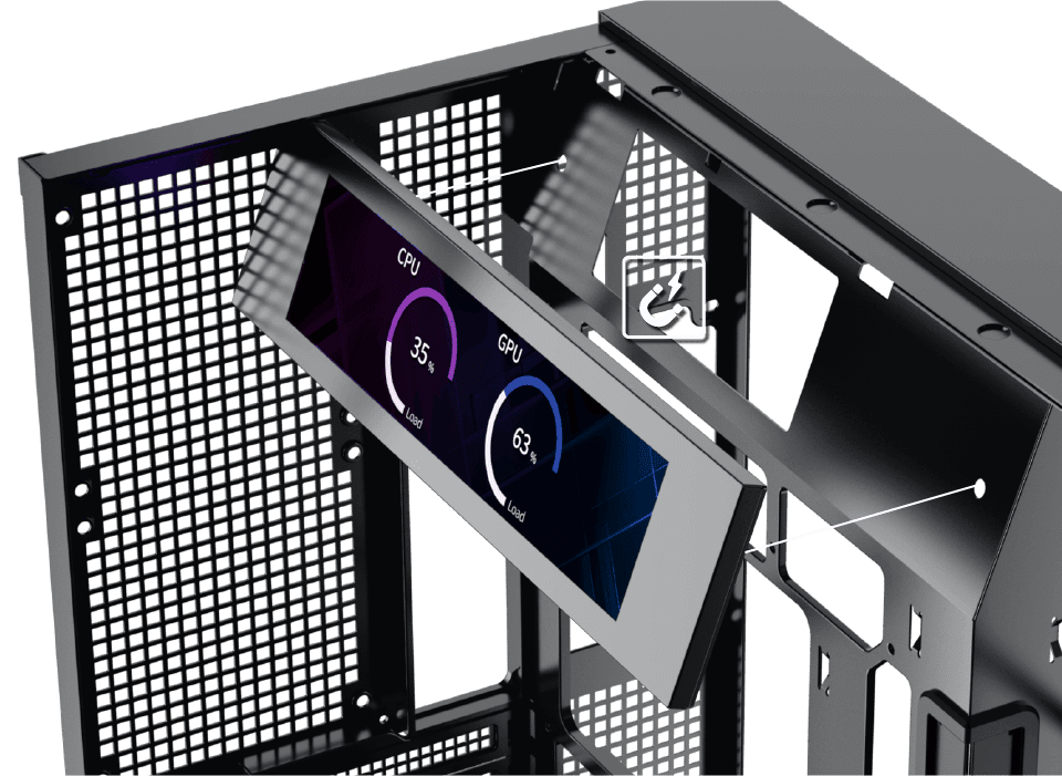 9 LCD Screen Kit Black EDM 04 1