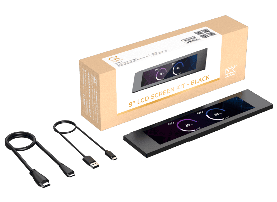 9 LCD Screen Kit Black EDM 06