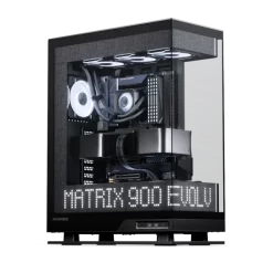 Phanteks Evolv X2 Matrix Black - See-through glass Design, 900-LED Matrix screen, Mid-Tower Case