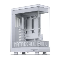 Phanteks Evolv X2 Matrix White - See-through glass Design, 900-LED Matrix screen, Mid-Tower Case